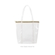 a clear bag & harvest tan zipper twinkles vinyl bag