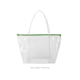a clear bag & sweet pea zipper weekender vinyl bag with zippered closure