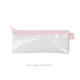 a clear bag & fairytale pink zipper vinyl pixie pen pouch