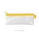 a clear bag & daffodil zipper vinyl pixie pen pouch