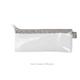 a clear bag & driftwood zipper vinyl pixie pen pouch