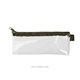 a clear bag & pine zipper vinyl pixie pen pouch
