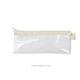 a clear bag & natural zipper vinyl pixie pen pouch