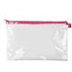 a clear bag & drama queen zipper dottie pouch - clear vinyl