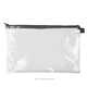 a clear bag & briquette zipper dottie pouch - clear vinyl