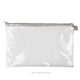 a clear bag & driftwood zipper dottie pouch - clear vinyl