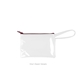a clear bag & sangria zipper poptart to go vinyl coin pouch