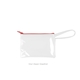 a clear bag & grapefruit zipper poptart to go vinyl coin pouch