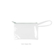 a clear bag & mint zipper poptart to go vinyl coin pouch