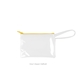 a clear bag & daffodil zipper poptart to go vinyl coin pouch