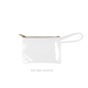 a clear bag & harvest tan zipper poptart to go vinyl coin pouch