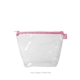 a clear bag & tickled pink zipper tweedle dum cosmetic bag