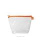 a clear bag & crush zipper tweedle dum cosmetic bag