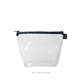 a clear bag & midnight zipper tweedle dum cosmetic bag