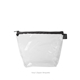 a clear bag & briquette zipper tweedle dum cosmetic bag