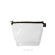 a clear bag & pine zipper tweedle dum cosmetic bag