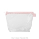 a clear bag & fairytale pink zipper tweedle dee cosmetic bag
