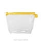 a clear bag & daffodil zipper tweedle dee cosmetic bag