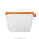 a clear bag & crush zipper tweedle dee cosmetic bag