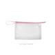 a clear bag & tickled pink zipper jetsetter medium - clear vinyl