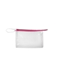 a clear bag & drama queen zipper jetsetter medium - clear vinyl