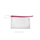 a clear bag & flamingo zipper jetsetter medium - clear vinyl