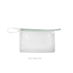 a clear bag & mint zipper jetsetter medium - clear vinyl