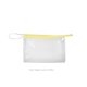 a clear bag & lemon chiffon zipper jetsetter medium - clear vinyl
