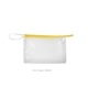 a clear bag & daffodil zipper jetsetter medium - clear vinyl