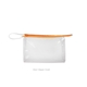 a clear bag & crush zipper jetsetter medium - clear vinyl