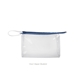 a clear bag & bluebird zipper jetsetter medium - clear vinyl