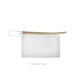 a clear bag & butter zipper jetsetter medium - clear vinyl