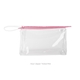 a clear bag & tickled pink zipper jetsetter large - clear vinyl