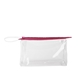 a clear bag & drama queen zipper jetsetter large - clear vinyl