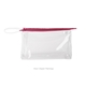 a clear bag & flamingo zipper jetsetter large - clear vinyl