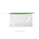 a clear bag & sweet pea zipper jetsetter large - clear vinyl