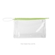 a clear bag & key lime pie zipper jetsetter large - clear vinyl