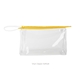 a clear bag & daffodil zipper jetsetter large - clear vinyl