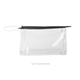 a clear bag & briquette zipper jetsetter large - clear vinyl