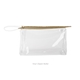 a clear bag & butter zipper jetsetter large - clear vinyl