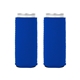 aerial view a royal blue kolder kaddy neoprene for slim cans, image 1 of 2
