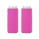 aerial view a hot pink kolder kaddy neoprene for slim cans, image 1 of 2