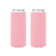 aerial view a pastel pink kolder kaddy neoprene for slim cans, image 1 of 2