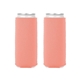 aerial view a light coral kolder kaddy neoprene for slim cans, image 1 of 2