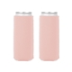 aerial view a peach kolder kaddy neoprene for slim cans, image 1 of 2