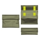 a olive foldover pouch - tarpaulin - large