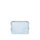 aerial view a beach wash denim bag & sangria zipper denim busy bee pouch, image 1 of 2