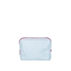 aerial view a beach wash denim bag & drama queen zipper denim busy bee pouch, image 1 of 2