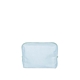 aerial view a beach wash denim bag & mint zipper denim busy bee pouch, image 1 of 2
