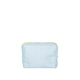 aerial view a beach wash denim bag & citron zipper denim busy bee pouch, image 1 of 2
